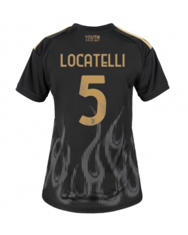 Juventus Manuel Locatelli #5 Maglia Gara Terza Repliche 2026-27 Donna Maniche Corte Juventus Manuel Locatelli #5 Maglia Gara Terza Repliche 2026-27 Donna Maniche Corte